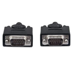 Câble De Moniteur SVGA Manhattan Mâle Vers Mâle 15M en Tunisie Câble Ecran SVGA Manhattan 337342 HD15 Mâle 30M Noir