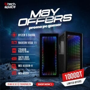 Setup TechSpace – MAY OFFERS | Ryzen 5 3400G | RADEON VEGA 11 | 8GB | SSD 256GB