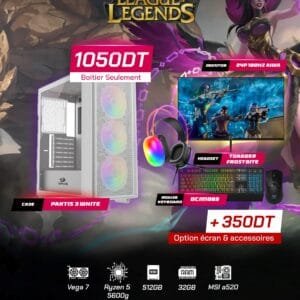 Full Setup – League Of Legends Edition | Ryzen 5 5600G | Vega 7 | 32GB DDR4 | 512GB SSD