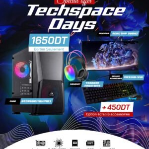 Full Setup – Techspace Days Edition | Ryzen 5 3600 | RTX 3050 | 16GB DDR4 | 500GB SSD