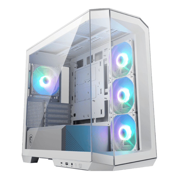 BOÎTIER GAMER TOUR MICRO-ATX MSI MAG PANO M100R PZ / BLANC - Tech Space