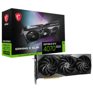 CARTE GRAPHIQUE MSI NVIDIA GEFORCE RTX 4070 SUPER GAMING X SLIM / 12G GDDR6X - Tech Space