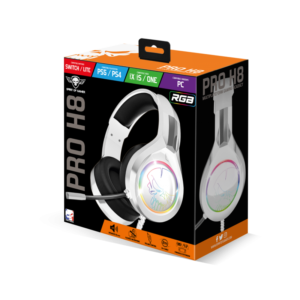 Casque-Micro Gaming Spirit Of Gamer PRO-H8 ARTIC RGB / Blanc