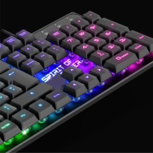 Clavier Gamer Filaire Spirit of Gamer CLA-PK1FR Semi-Mécaniques / RGB 3 Modes