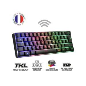 Clavier Gamer Sans Fil SPIRIT OF GAMER Elite-K50 RGB - Noir