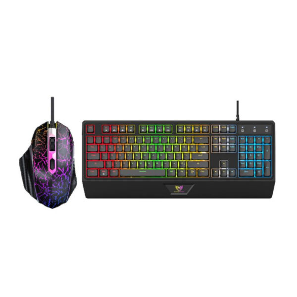 ENSEMBLE CLAVIER ET SOURIS GAMER FILAIRE STAR WAVE GCM1088 RGB / NOIR - Tech Space