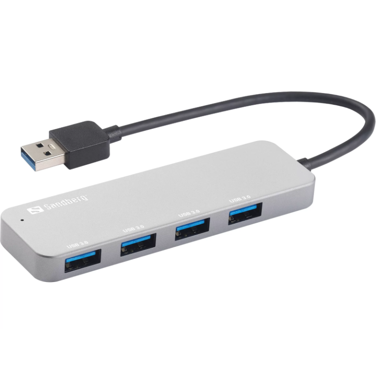 HUB USB SANDBERG USB 3.0 4 PORT / SILVER - Tech Space