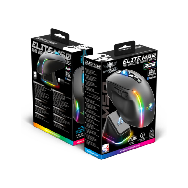 souris-gaming-sans-fil-spirit-of-gamer-elite-m50-dark-rgb-noir - techspace