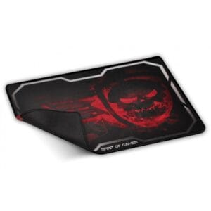 Tapis Souris Gaming Spirit of Gamer SMOKEY Skull XL / Rouge - Tech Space