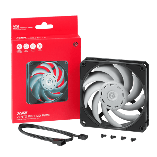 VENTILATEUR DE BOÎTIER POUR GAMER ADATA XPG VENTO PRO 120 PWM / NOIR ET BLANC - Tech Space