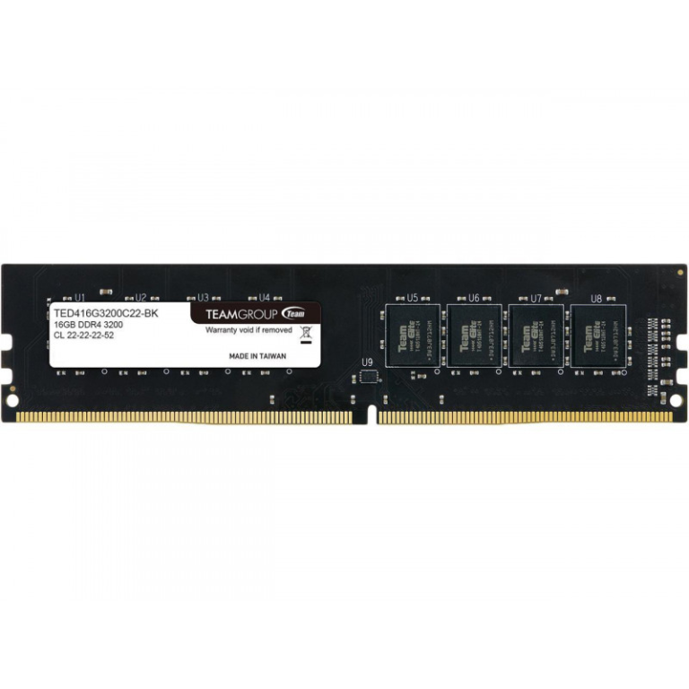 BARETTE MEMOIRE TEAM GROUP 16 GO DDR4 3200 MHZ - Tech Space