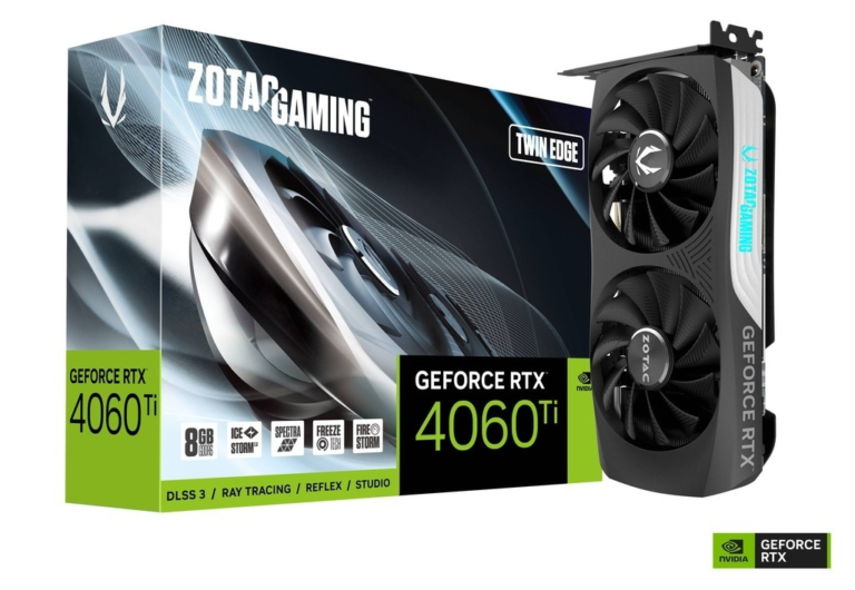 CARTE GRAPHIQUE ZOTAC GAMING GeForce RTX 4060 Ti 8GB Twin Edge