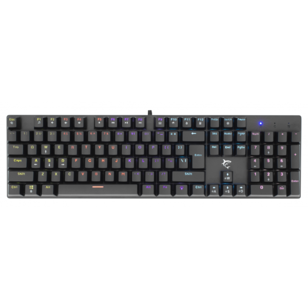 CLAVIER GAMING MÉCANIQUE WHITE SHARK COMMANDOS ELITE GK-2107/ RGB / NOIR / BLUE SWITCHES