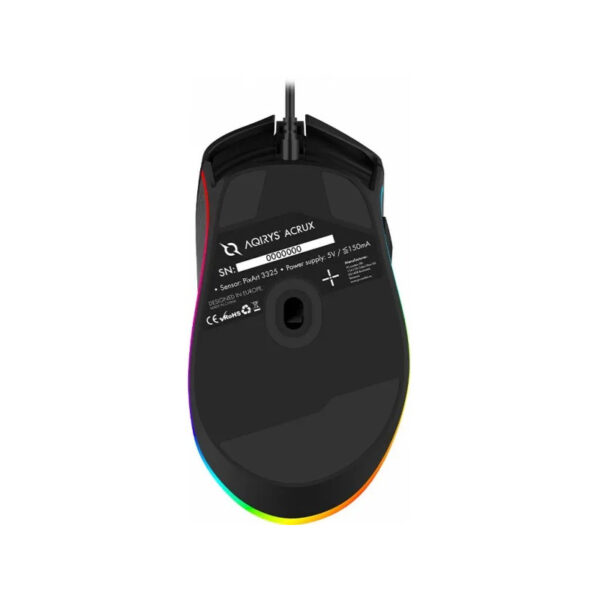 SOURIS GAMER AQIRYS ACRUX / FILAIRE / RGB / BLACK