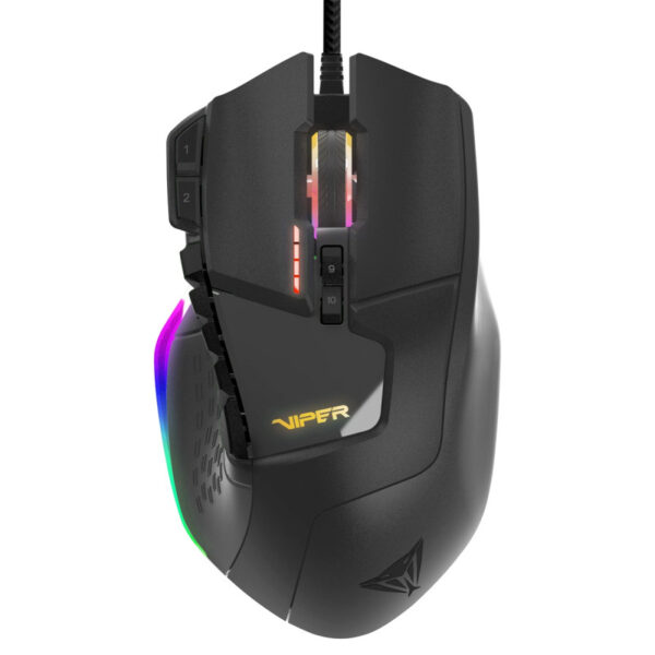 SOURIS GAMING LASER PATRIOT VIPER V570 RGB BLACKOUT EDITION / 12 000 DPI / NOIR