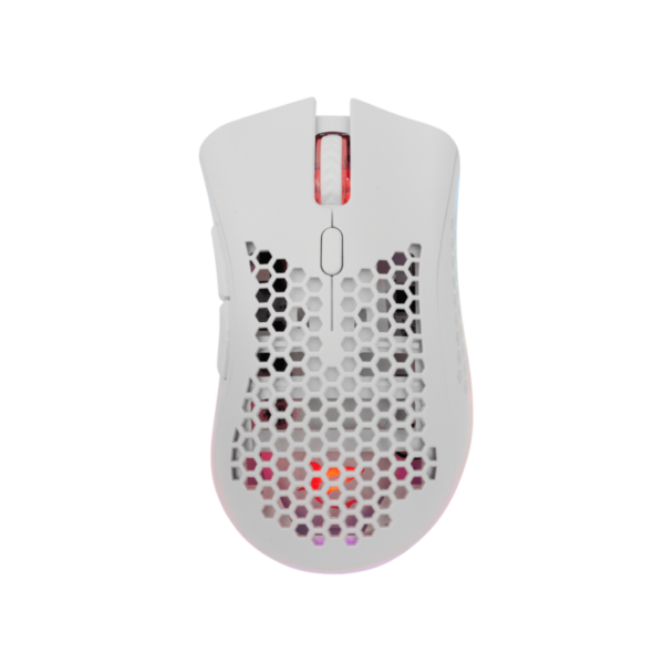 SOURIS GAMING SANS FIL WHITE SHARK LIONEL GM-5012 / 10 000 DPI / BLANC