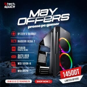 Setup TechSpace – MAY OFFERS | Ryzen 5 5600GT | RADEON VEGA 7 | 16GB | SSD 256GB