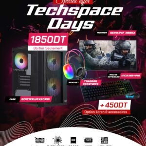 Full Setup – Techspace Days Edition | Ryzen 5 5500 | RTX 5050 | 16GB DDR4 | 500GB SSD