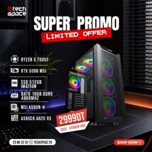 PC Gamer Super Promo - AMD Ryzen 5 7500F | MSI RTX 5060 | 16GB RAM DDR5 | 512GB SSD