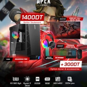 Full Setup – Apex Legends Edition | Ryzen 5 3600 | RX 580 8GB | 16GB DDR4 | 512GB SSD
