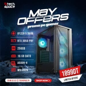 Setup TechSpace – MAY OFFERS | Ryzen 5 3600 | PNY RTX 3050 | 16GB | SSD 256GB