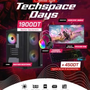 Full Setup – Techspace Days Edition | Intel I3 12100f | RTX 5050 | 16GB DDR4 | 500GB SSD