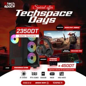 Full Setup – Techspace Days Edition | Intel I5 12500 | RTX 5060 | 16GB DDR4 | 500GB SSD