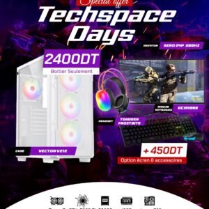 Full Setup – Techspace Days Edition | Ryzen 5 5600x | RTX 5060 Ti 8GB | 16GB DDR4 | 500GB SSD