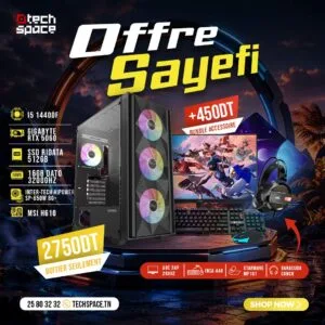 Full Setup – OFFRE SAYEFI | Intel i5-14400F | GIGABYTE RTX 5060 | 16GB | SSD 512GB