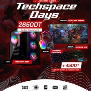 Full Setup – Techspace Days Edition | i5 14400F | RTX 5060Ti 16GB | 32GB DDR4 | 500GB SSD