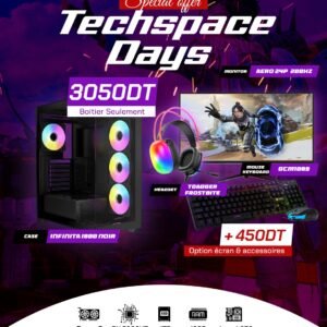 Full Setup – Techspace Days Edition | Ryzen 7 8700F | RX 7800XT 16GB | 16GB DDR5 | 1TB SSD