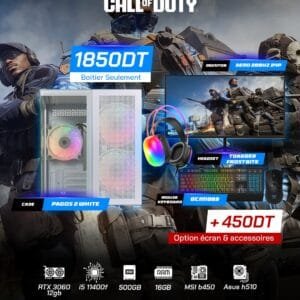 Full Setup – Call Of Duty Edition | i5 11400F | RTX 3060 12GB | 16GB DDR4 | 500GB SSD