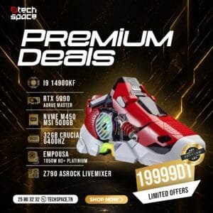 Setup Techspace - Premium Deals | Intel Core i9-14900KF | RTX 5090 Aorus | 32GB DDR5 | SSD 500GB