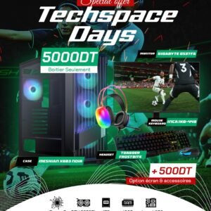 Full Setup – Techspace Days Edition | Ryzen 7 8700F | RTX 5070Ti | 16GB DDR5 | 1TB SSD