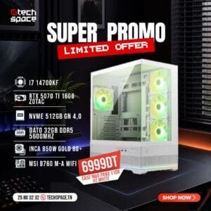 PC Gamer Super Promo - Intel Core i7 14700KF | Zotac RTX 5070 Ti 16GB | 32GB RAM DDR5 | 512GB NVMe