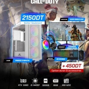 Full Setup – Call Of Duty Edition | i5 14400F | RTX 5060 | 16GB DDR4 | 500GB SSD