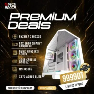 Pc Gamer - Premium Deals | AMD Ryzen 7 7800X3D | RTX 5080 Gigabyte | 32GB DDR5 | SSD 500GB