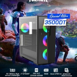 PC-Intel | Intel Core i7 12700KF | RX 7800XT 16GB ASRock Challenger | 16GB DDR4 | 500GB SSD