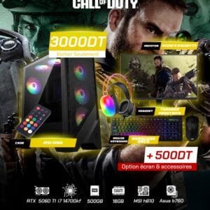 Full Setup – Call of Duty Edition | i7 14700KF | RTX 5060 Ti | 16GB DDR4 | 500GB SSD