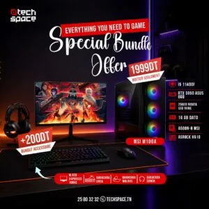 Full Setup – OFFRE SAYEFI | Intel i5 11400F | RTX 3050 ASUS 6GB | 16GB DATO | NVMe 256GB