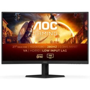 AOC C27G4ZXE | Curved 27" | 0.3 Ms | 280Hz | Fast VA