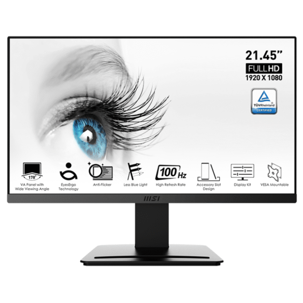 MSI 21.5" LED - PRO MP223 E2 FHD | 100 Hz | 1Ms
