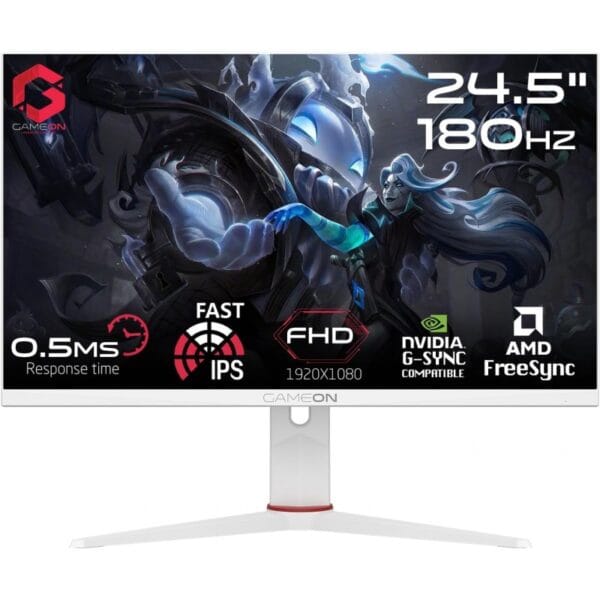 GAMEON 24.5" IPS 180 Hz - WHITE – Image 3