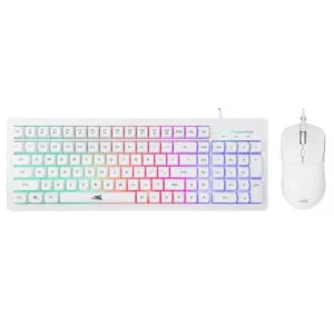 Pack Clavier Souris Baracuda Orca BGC-012 Blanc | Confort Ultime & Design Élégant