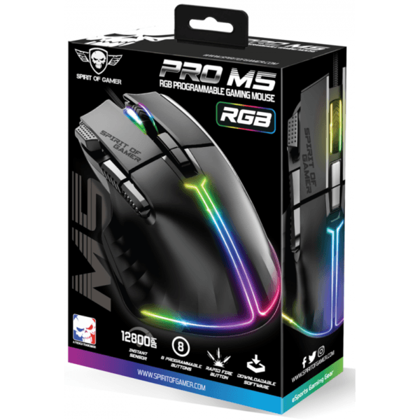 Souris Gaming Spirit Of Gamer PRO-M5 Noir / RGB - Image 3