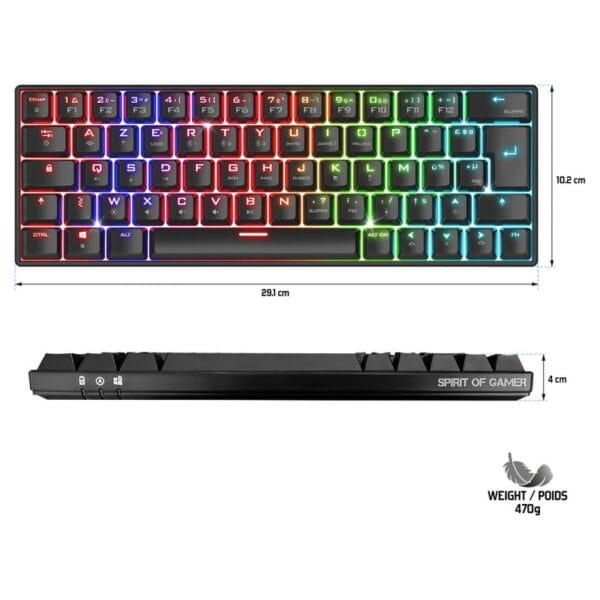 SPIRIT OF GAMER K200 WIRELESS RED SWITCHE – Image 2
